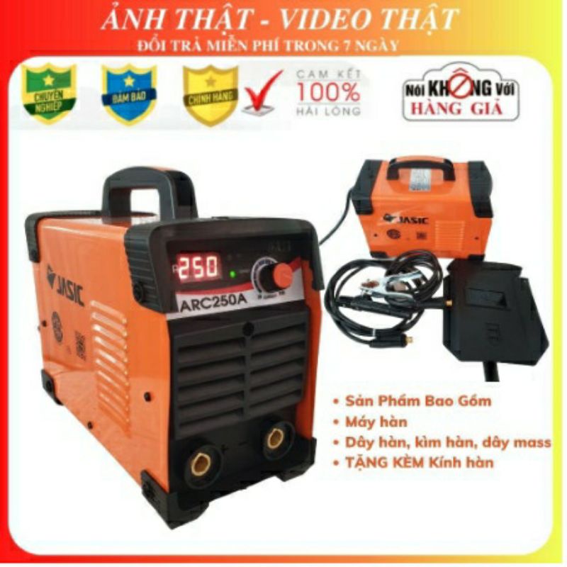 Máy hàn điện tử JASIC ARC 250A hàn que hồ quang công nghiệp gia đình mini