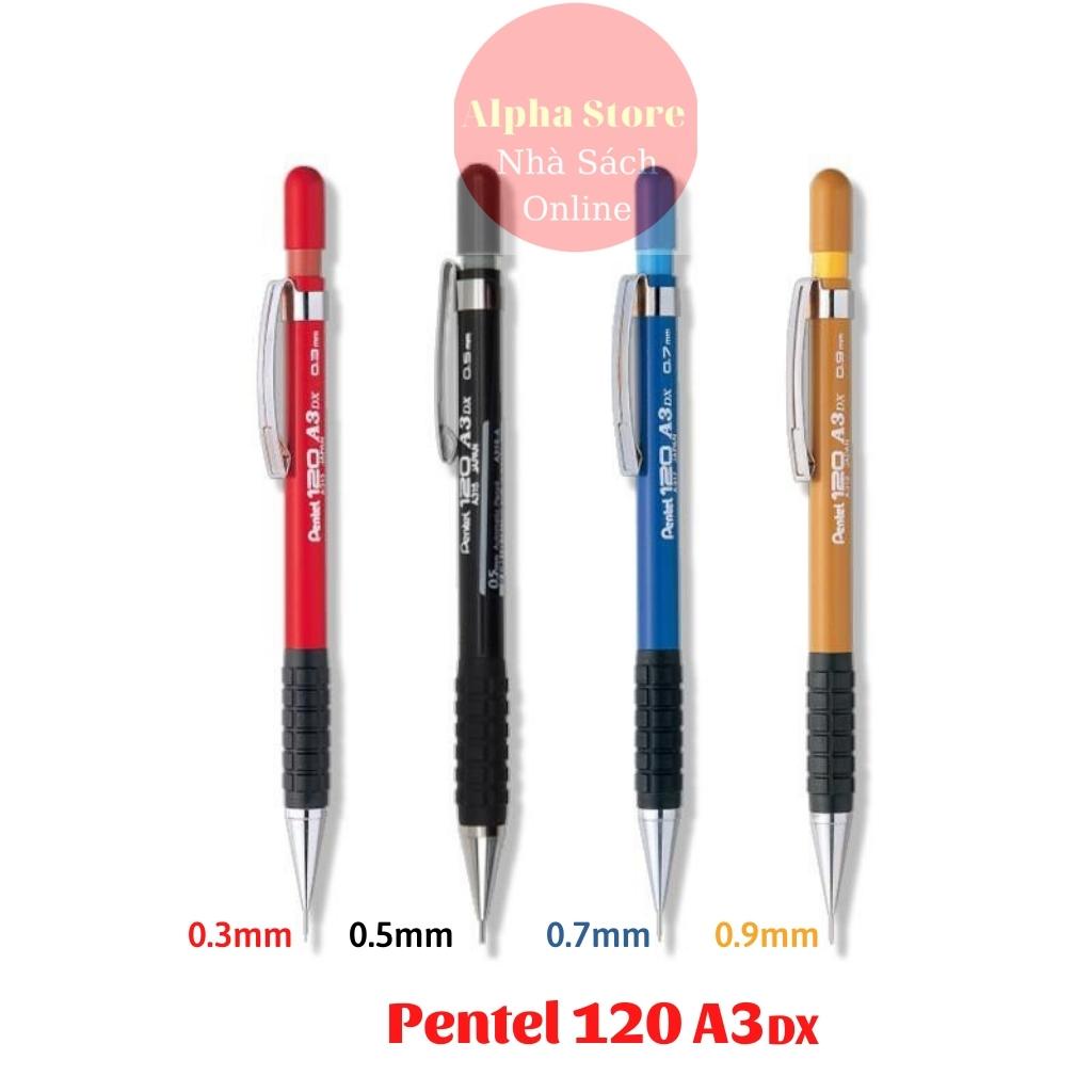 Bút chì bấm Pentel A313/ A315/ A317/ A319, bút chì kim nét 0.3/ 0.5/ 0.7/ 0.9mm- Chính hãng