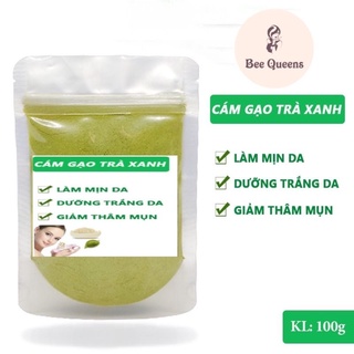 100gr Bột cám gạo trà xanh dưỡng trắng da, ngừa mụn