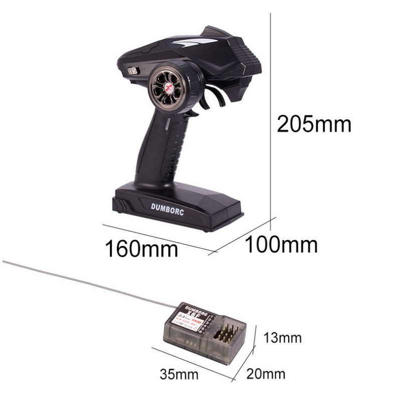 Tay điều khiển Dumbo RC 6 kênh sóng xa 500 mét Dumborc X4 X6 X6F X6FG 2.4Ghz xe điều khiển từ xa, tàu xe tăng máy xúc