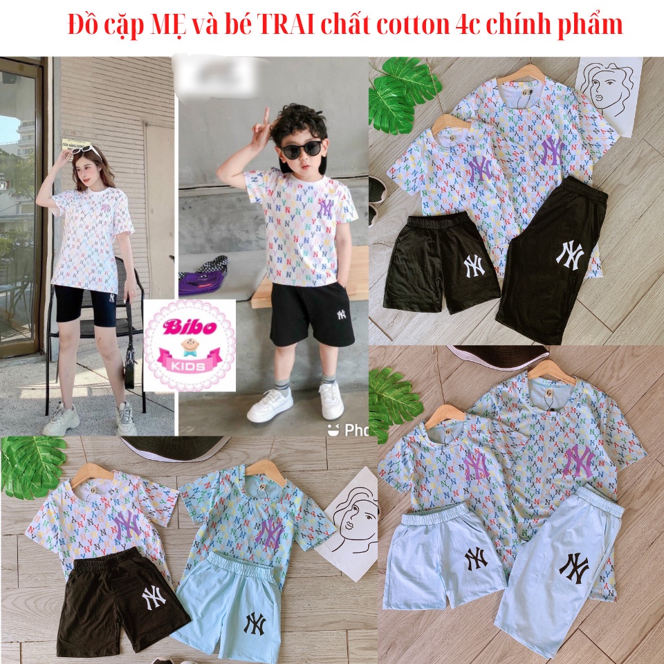 Đồ cặp cho Mẹ và bé Trai chất cotton 4c chính phẩm thoáng mát, mềm mịn - Đồ đôi gia đình cho mẹ và con trai siêu yêu
