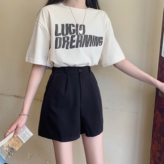 Quần Short Nữ Lưng Cao Phong Cách Hàn Quốc