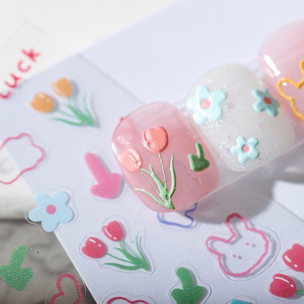Hình Dán Trang Trí Móng Tay Họa Tiết Hoạt Hình Mickey / Thỏ / Bạch Tuyết Xinh Xắn
