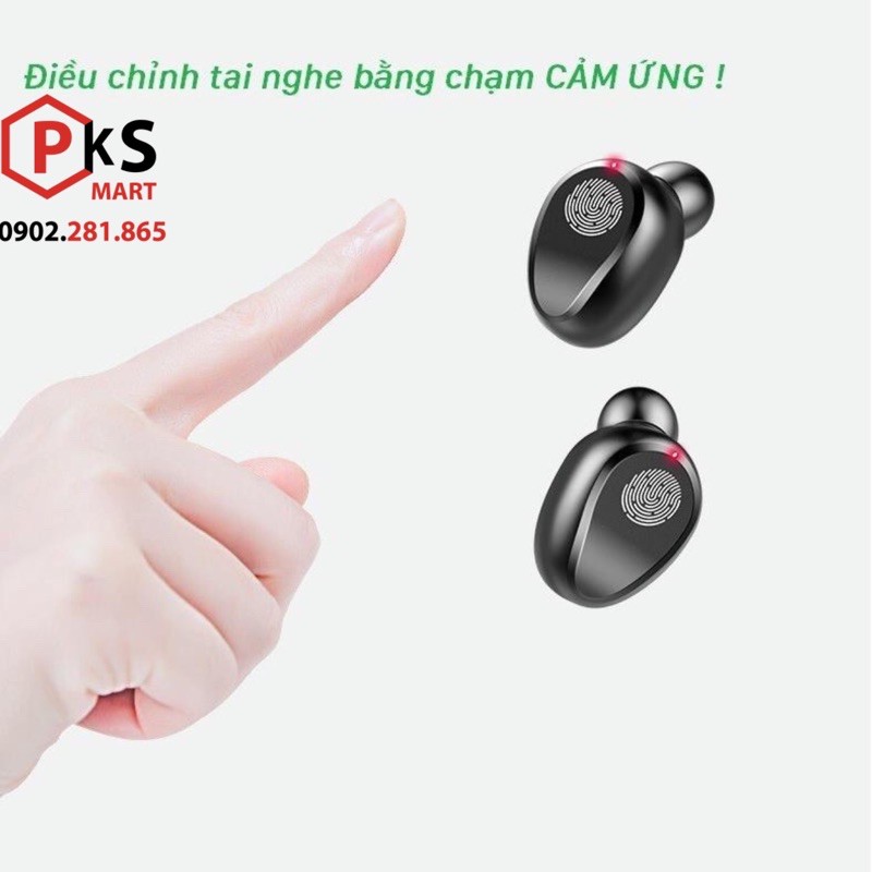 Tai Nghe Bluetooth Amoi F9 - F9Pro -F9-11 - S11 Nút Cảm ứng, Pin 280 giờ, Sạc Dự Phòng, Chống Nước, iphone, - PKSMART