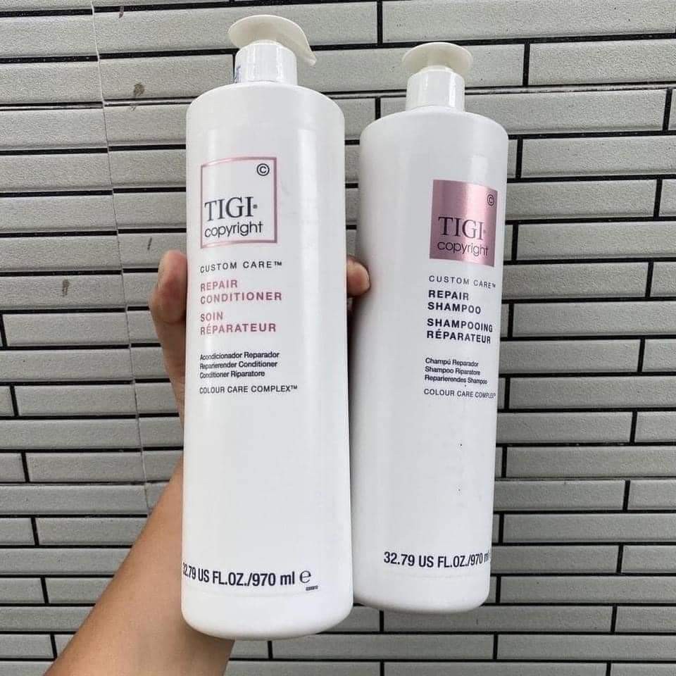 [ TIGI ] CẶP DẦU GỘI TIGI COPYRIGHT REPAIR 970ML - PHỤC HỒI TÓC NHUỘM, TÓC HƯ TỔN DO HÓA CHẤT HÀNG CHÍNH HÃNG | BigBuy360 - bigbuy360.vn