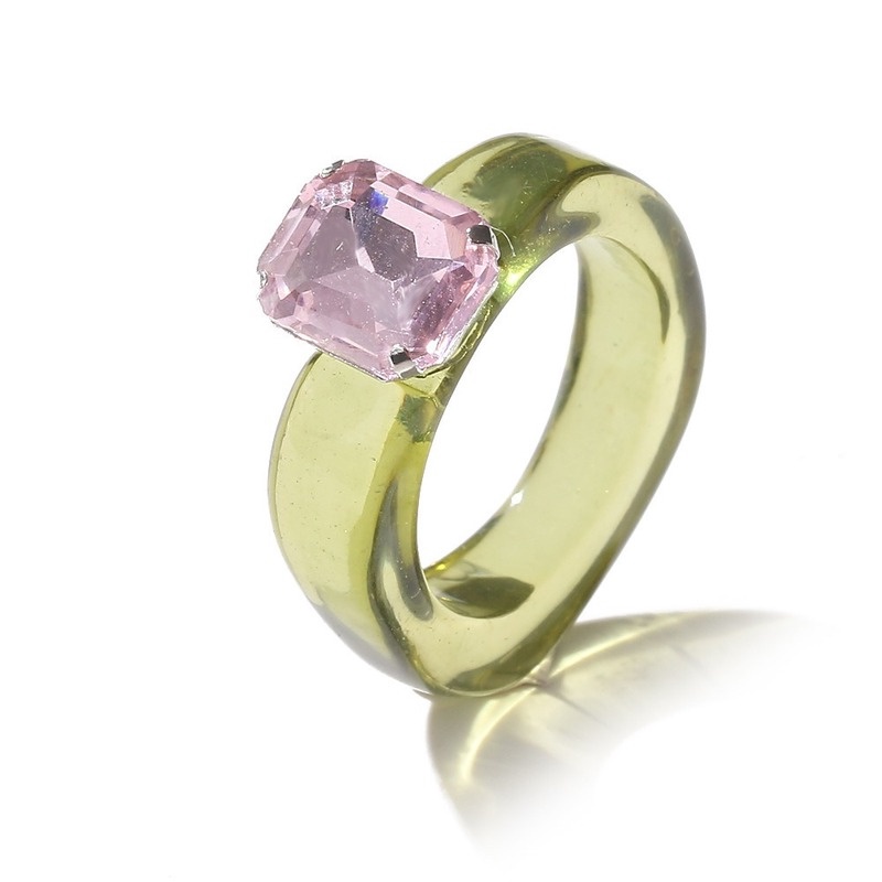 Nhẫn Đeo Ngón Tay Trong Suốt Đính Đá Dễ Thương Cho Nữ