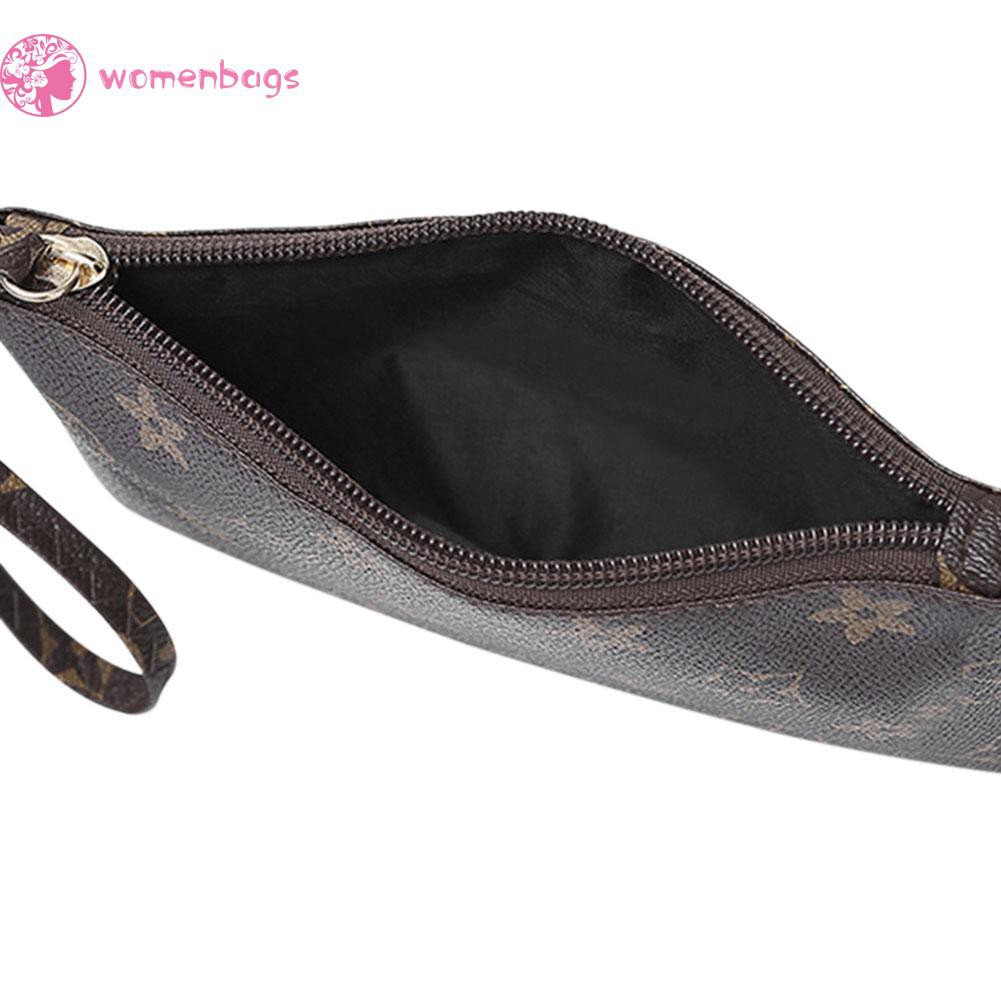 Ví Cầm Tay Da Pu Phối Khoá Kéo Cho Nữ