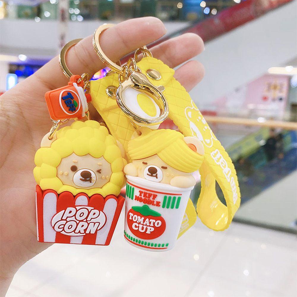 Móc Khóa Gắn Ba Lô Hình Gấu Teddy Hoạt Hình Dễ Thương
