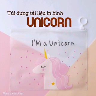 Túi đựng tài liệu in hình Unicorn kỳ lân