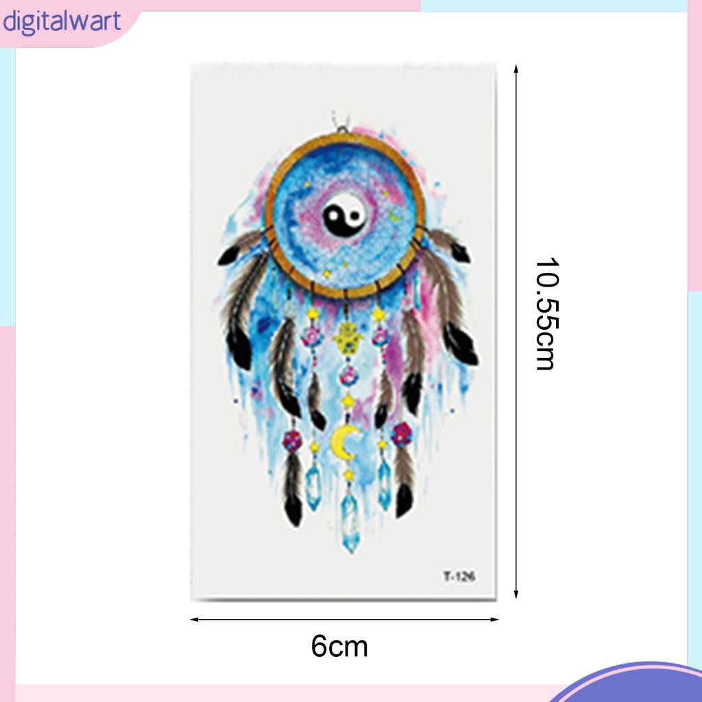 Nhãn dán hình xăm nhiều họa tiết nghệ thuật thời trang phong cách cá tính