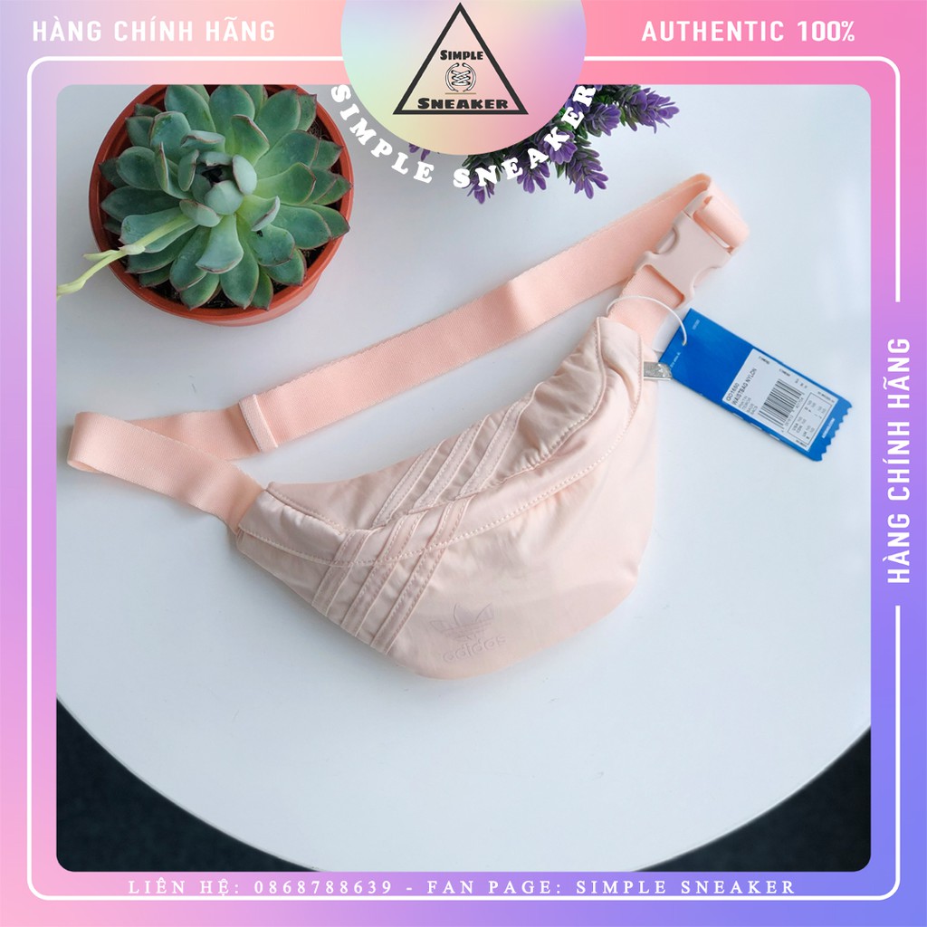 Túi Bao Tử Adidas 🔴FREESHIP🔴 Adidas Waitbag Nylon Pink Chính Hãng - Túi Chéo Adidas Auth - [GD1650]