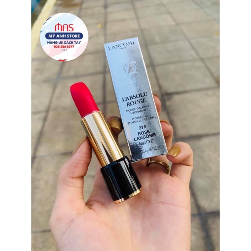 Son Lancome 378 Rose Lancôme Màu Hồng Dâu