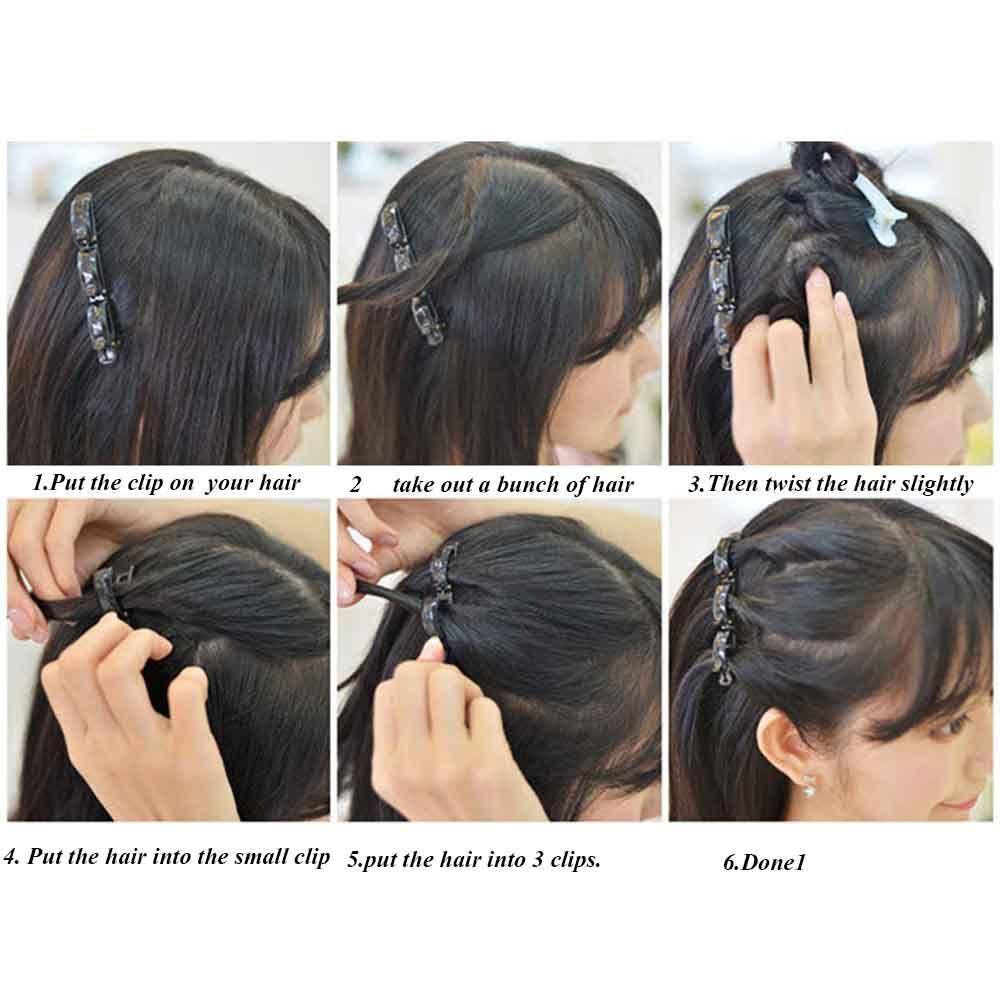 CACTU Kẹp Tóc Tạo Kiểu Tóc Bện Bằng Nhựa Resin Dễ Sử Dụng Cho Nữ