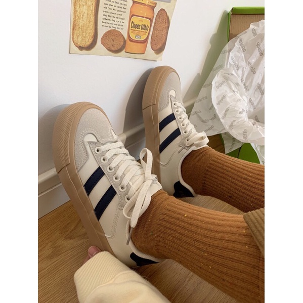 ORD Giày Canvas nữ kẻ sọc