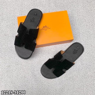 Dép lê quai chữ H đính đá cực sang