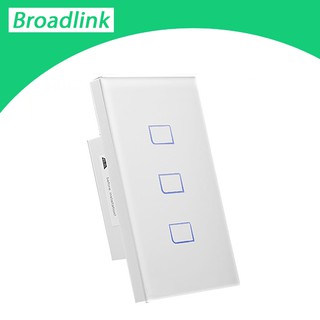 [Chính Hãng] Công Tắc Cảm Ứng Wifi Điều Khiển Từ Xa Qua Điện Thoại Broadlink Hình Chữ Nhật 3 Nút - TC2
