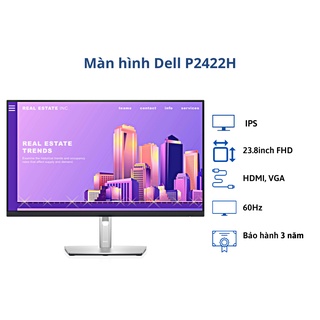 Màn hình Dell P2422H/ 23.8inch FHD/ IPS/ 60Hz/ 3Yrs