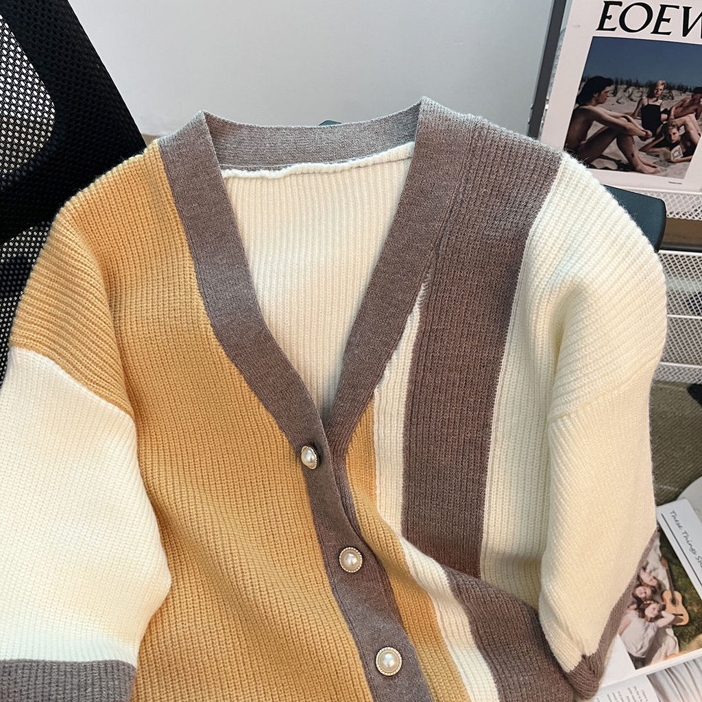 Áo Khoác cardigan Cổ Chữ v Mềm Mại Thời Trang Mùa Thu Cho Nữ