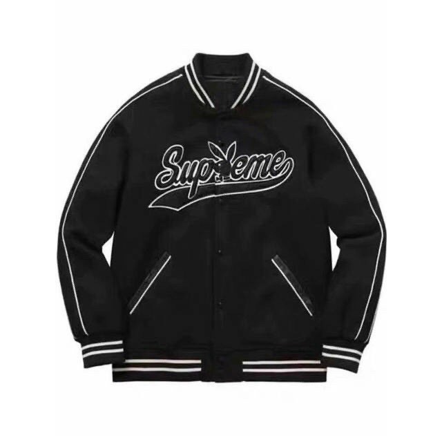 Áo khoác bomber Supreme unisex form rộng 2 lớp lót dù nam nữ streetwear | BigBuy360 - bigbuy360.vn