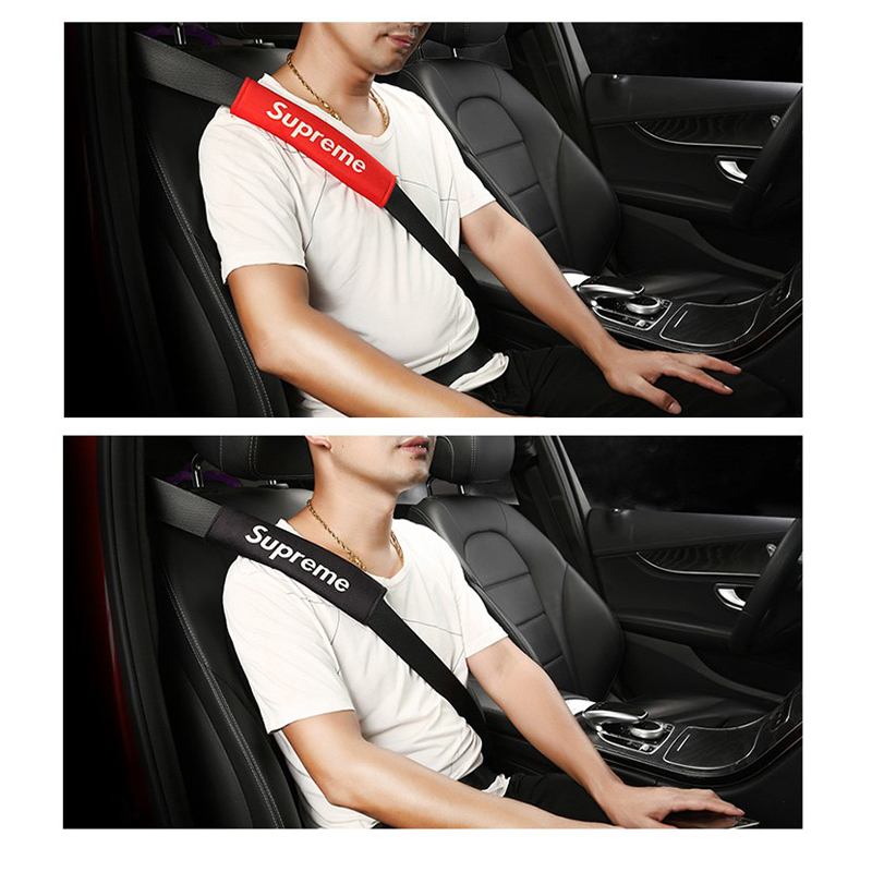 Vỏ bọc dây đai an toàn họa tiết Supreme cho xe hơi