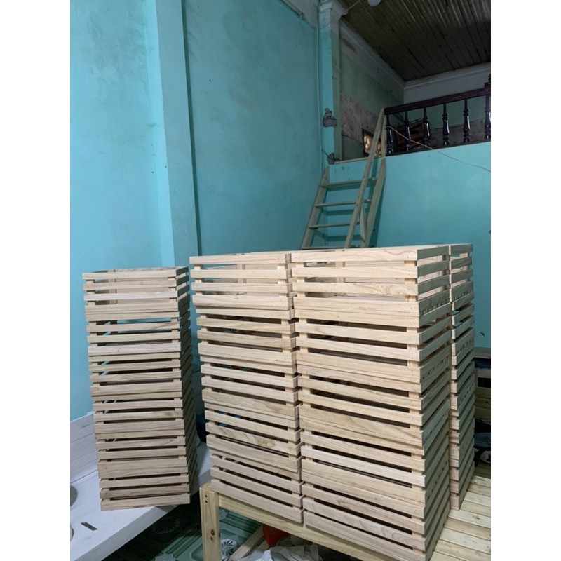 thùng gỗ pallet size M 40x30 , sâu 18cm