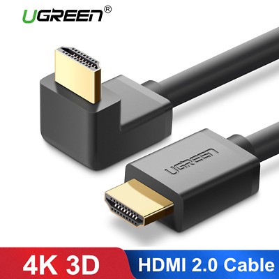 Dây HDMI đầu vuông góc bẻ xuống Cao Cấp UGREEN 10172 10173 HD103