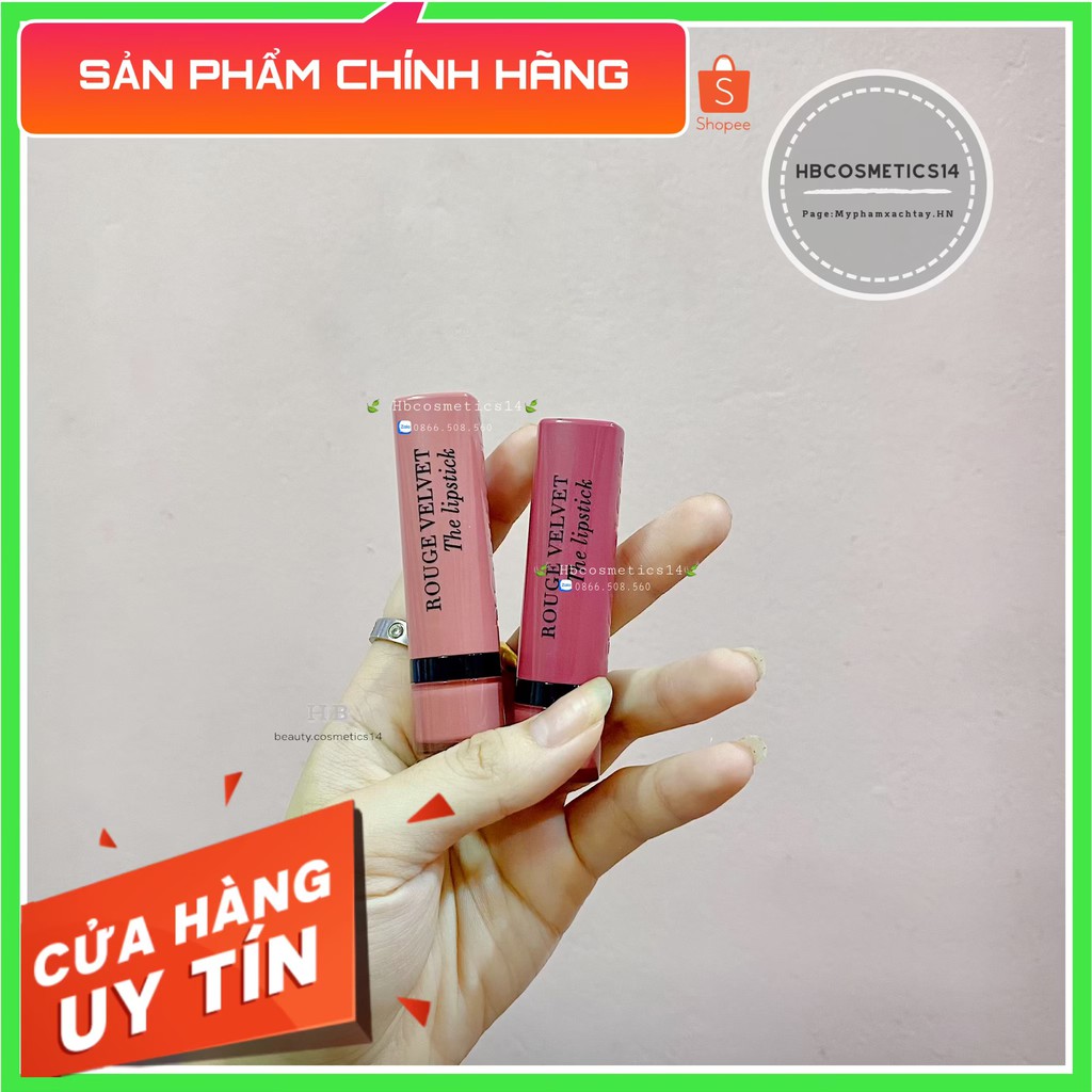 Son thỏi Bourjois Rouge Velvet The Lipstick