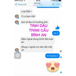 2 LỌ TINH DẦU  TRÀM + SẢ