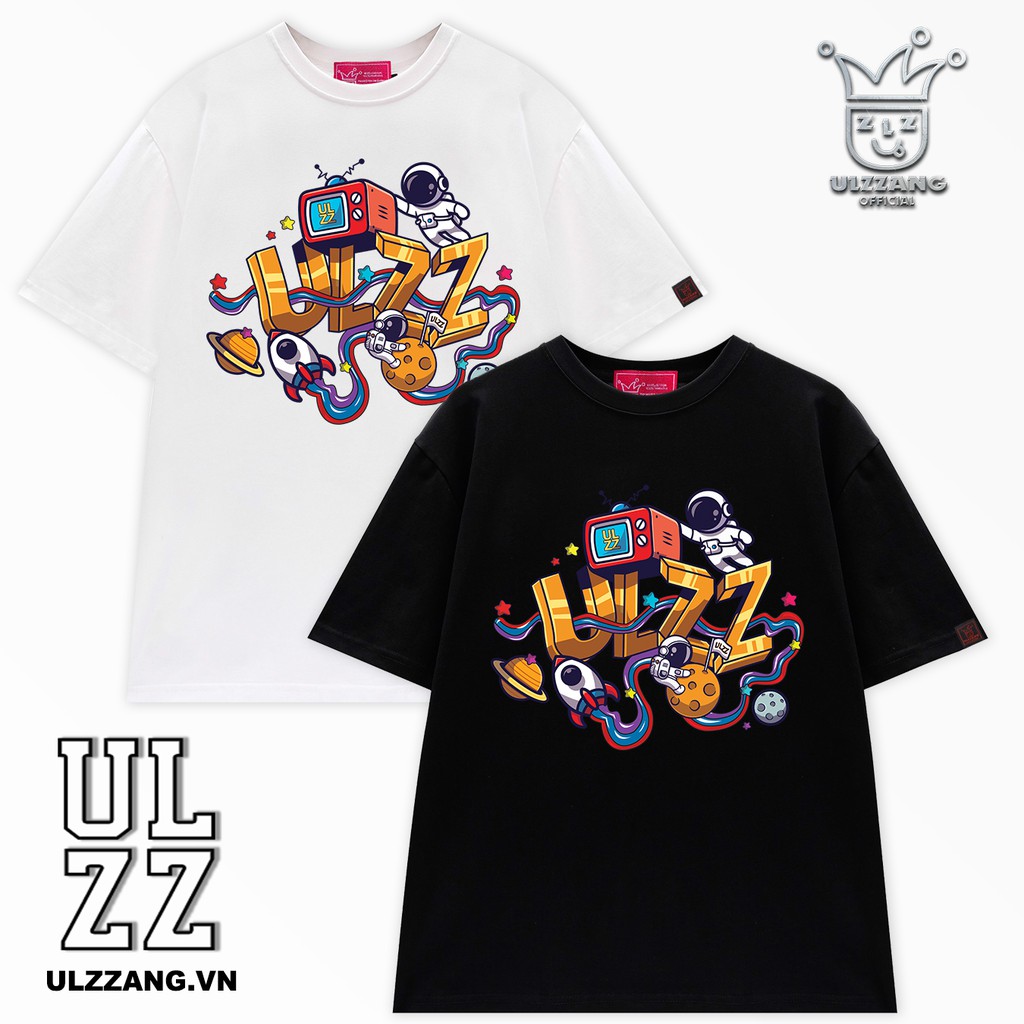 Áo thun local brand ULZZ ulzzang astronaut unisex tay lỡ form dáng rộng U-9