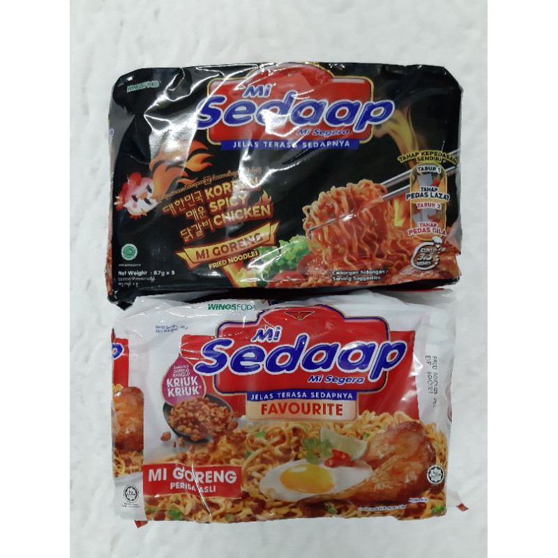 Mì Khô Sedaap Indo (Lốc 5 gói)