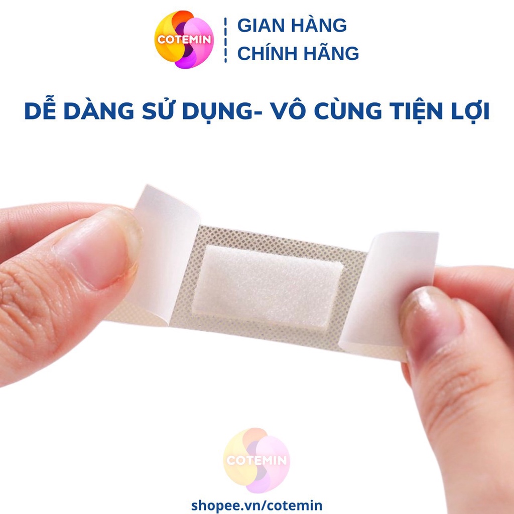 COMBO 5 Hộp Băng Dán Y Tế Urgo Nhật Loại Băng Gâu 50 Miếng COTEMIN