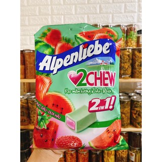 Kẹo mềm Alpenliebe  hương dâu VÀ dưa hấu ( combo 3 viên)