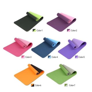 Thảm tập yoga TPE 2 lớp 6mm, thảm tập gym 2 lớp chống trơn trượt cao cấp Tuankiet.sport