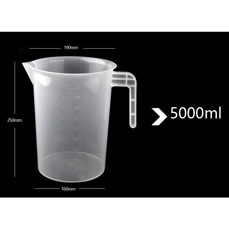 Ca Đong Định Lượng 5L - Ly Đong Định Lượng 3L 2L 1L - Nhựa Cao Cấp Chịu Nóng - Máy Móc Thiết Bị Pha Chế