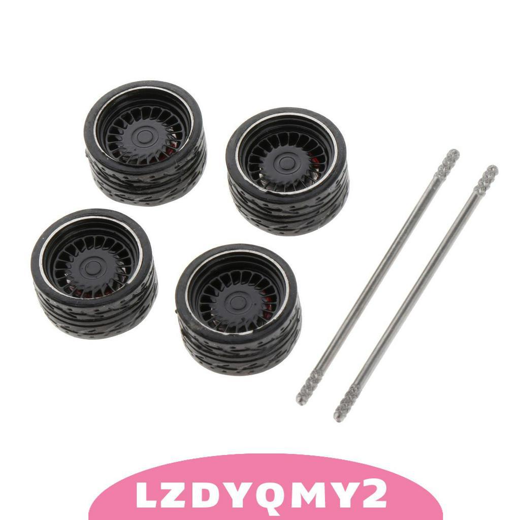 HOTWHEELS Bộ 4 Bánh Xe Đồ Chơi Tỉ Lệ 1: 64