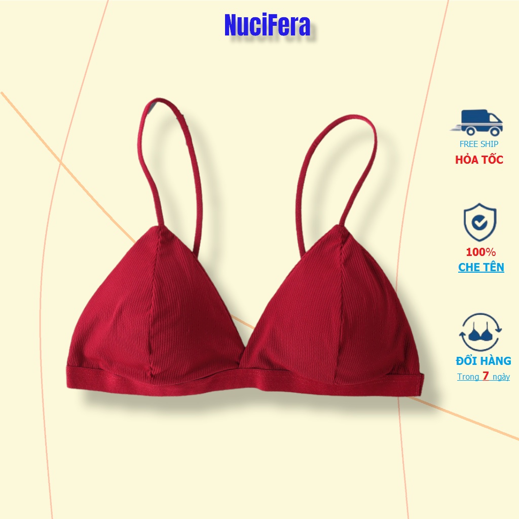 Áo bralette đệm mỏng cup ngực tam giác 911_ NuciFera