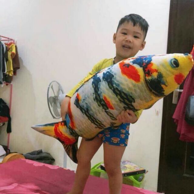 Gối ôm 3d cá koi 90cm