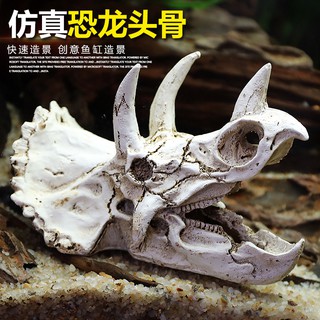 Mô hình đầu lâu khủng long trang trí bể cá
