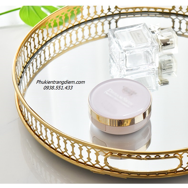 Khay Vàng Đựng Nước Hoa &amp; Đồ Trang Trí - Bát Giác