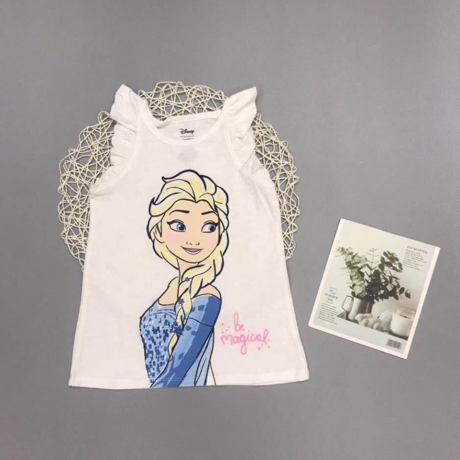 Áo thun bé gái, áo phông bé gái dáng ba lỗ, chất cotton, nhiều màu, size 1-7 - BONGKIDS