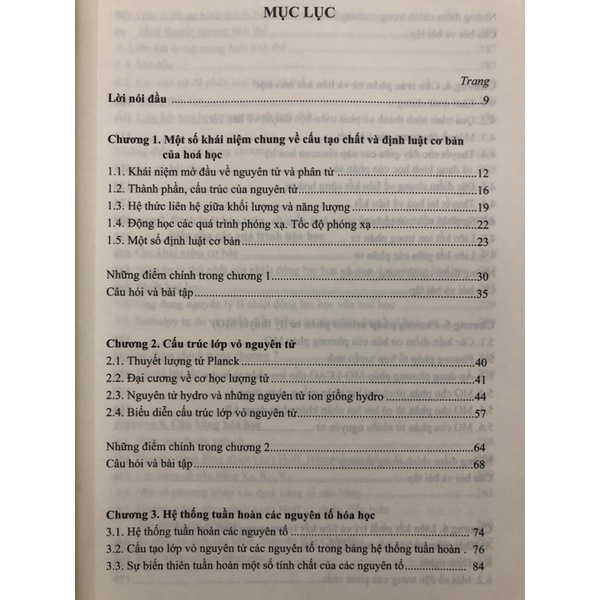 Sách - Hoá học đại cương