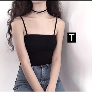 Áo 2 dây ngang croptop form dưới 53kg mặc vừa ạ