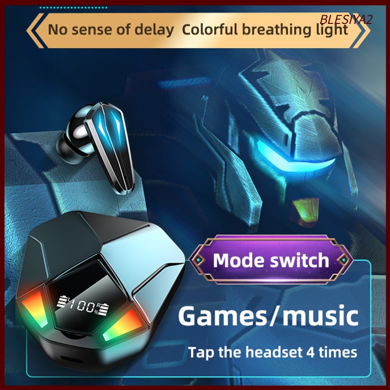 Bluetooth 5.1 Gaming Earbuds Touch Control Built-in Mic for Running Sport