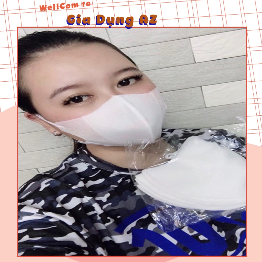 Khẩu trang y tế 3d 2 lớp dặn kháng khuẩn chống bụi mịn combo 10 khẩu trang đạt chuẩn SB1125