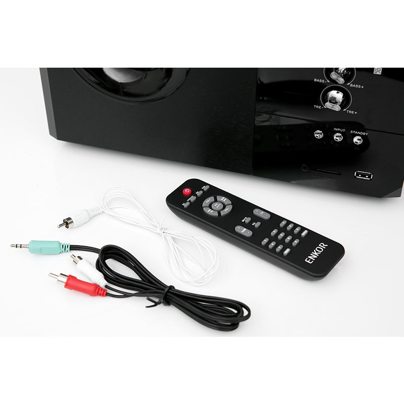 Loa vi tính Bluetooth Enkor S2880 Đen 2.1 Kênh 60W, BASS MẠNH ÂM THANH SỐNG ĐỘNG