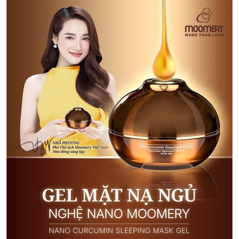 Gel mặt nạ ngủ nghệ nano Moomery đánh bay thâm nám, dưỡng trắng da -  THE ZOE BEAUTY