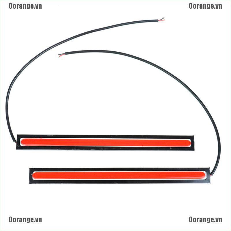 Bộ 2 thanh đèn led đỏ 12v chống thấm nước tiện dụng dành cho xe hơi