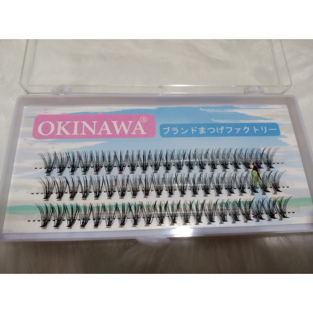 mi chùm đen đậm mẫu 20 sợi Okinawa mẫu mới 2022 sợi mi mềm đẹp độ cong D cong vút đủ số từ 8mm-15mm cho bộ mi đẹp.
