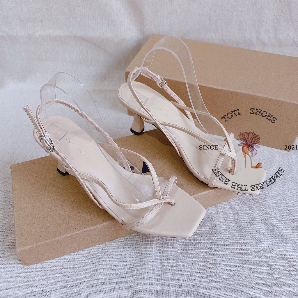 GIÀY CAO GÓT TOTIIE SHOES - SANDAL NỮ 5P - GUỐC SANDAL DÂY ĐAN CHÉO - XĂNG ĐAN CAO GÓT 5 PHÂN CAO CẤP G2009570