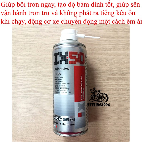 Dưỡng sên IX50 Voltronic Chính Hãng bôi trơn bảo dưỡng sên giá rẻ nhất miền Bắc